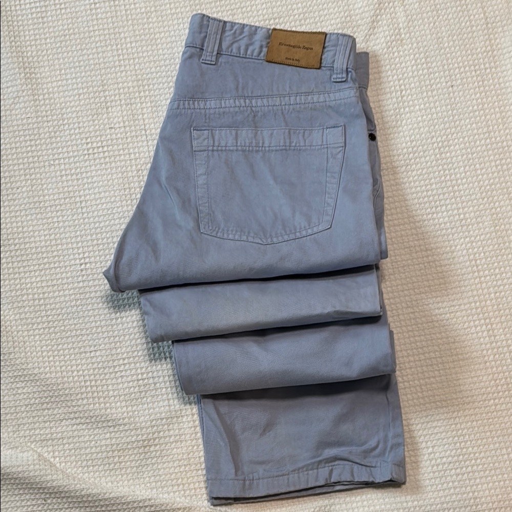 Ermenegildo Zegna  Blue Chino Pants